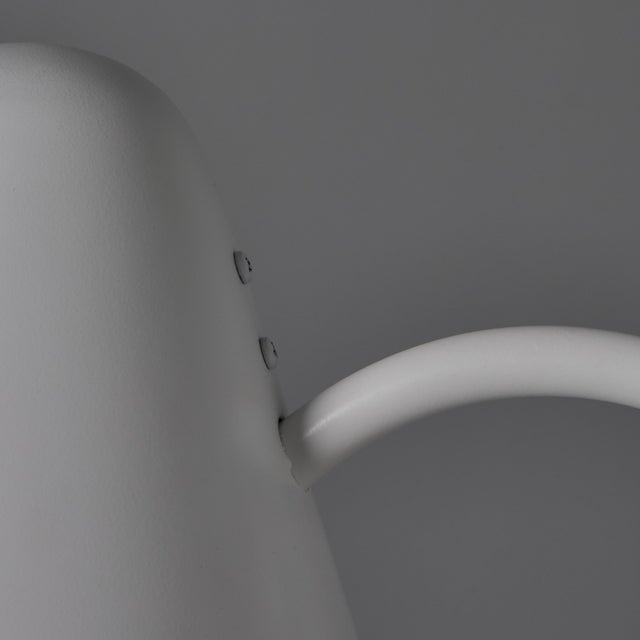 Mid-Century Modern 'ZuZu' White Painted Brass Wall Sconce in the Style of Jacques Biny For Sale - Image 11 of 18