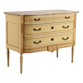 Neoclassical Style Lacquered Chest of Drawers For Sale