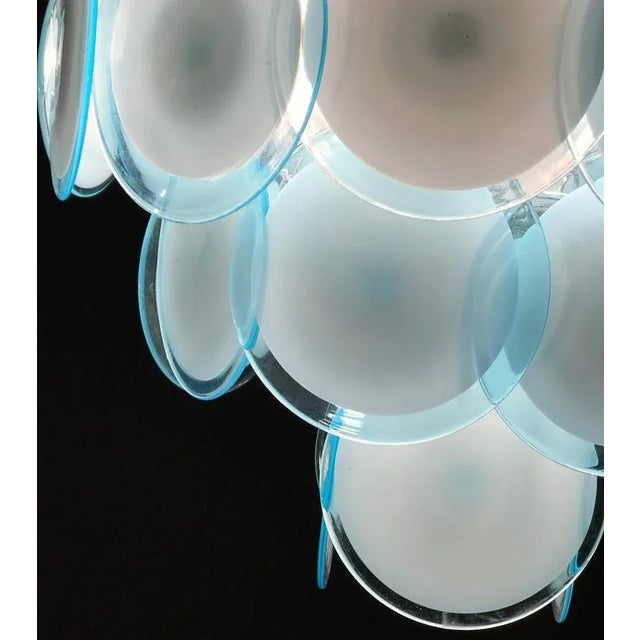 Disc Murano Chandelier from Vistosi, 1970s, Set of 2 For Sale - Image 4 of 10