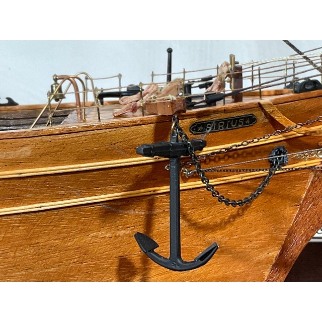 Plank on the frame model of the paddle steamer HMS Sirius. This finely crafted model was built by William Hitchcock....