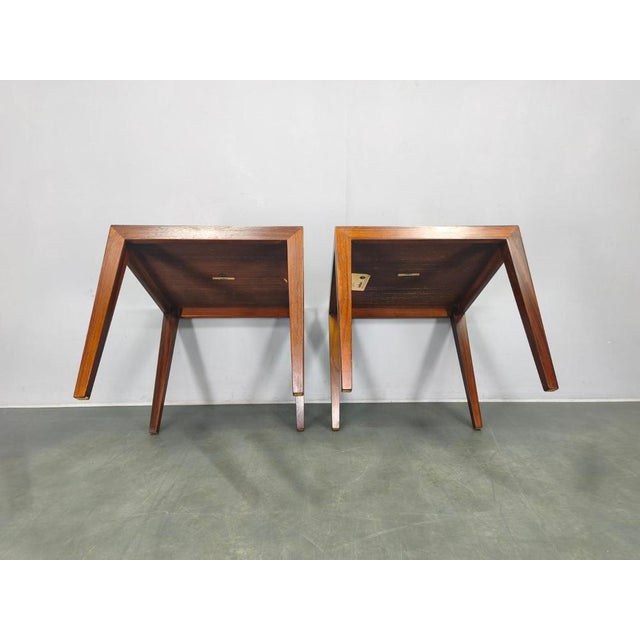 Wood Rosewood Tables by Severin Hansen for Haslev, Denmark, 1960s, Set of 2 For Sale - Image 7 of 10