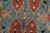 Textile Heriz Rug 3’10” X 5’11” Blue Wool Vintage Tribal Hand-Knotted Oriental Carpet For Sale - Image 7 of 12