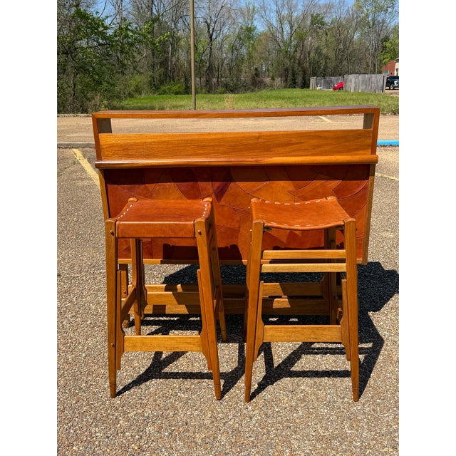 1960s Werner Biermann Bar and Barstools, 3 Pieces For Sale - Image 4 of 9