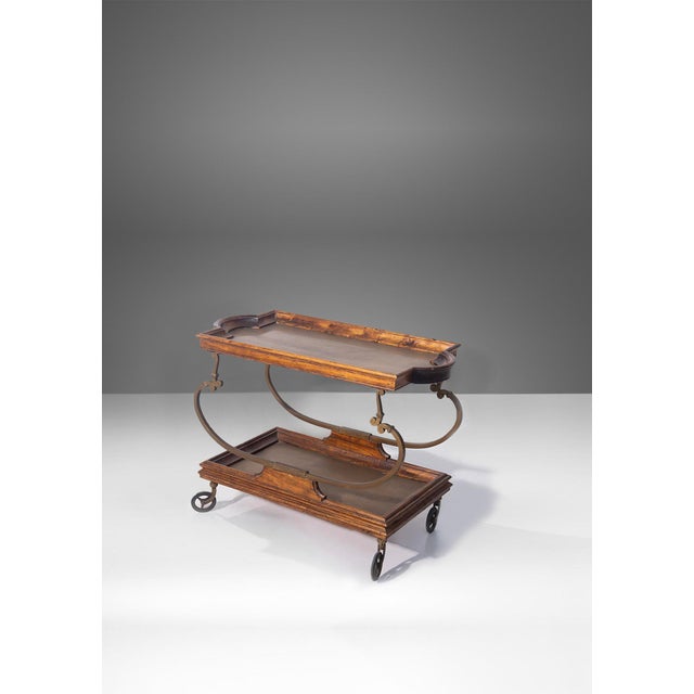 Victorian English Serving Cart, 1930s For Sale - Image 9 of 9
