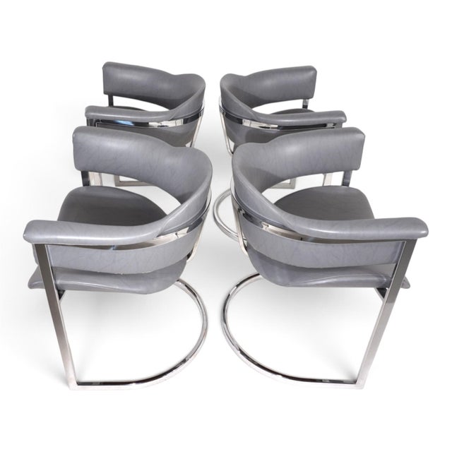 Vintage Dining Chairs by Vittorio Introini for Mario Sabot, 1970, Set of 4 For Sale - Image 12 of 18