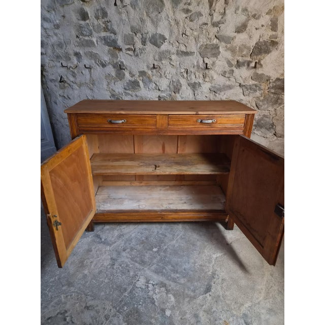 Rustic French Country Sideboard in Wood, 1950 For Sale - Image 9 of 18