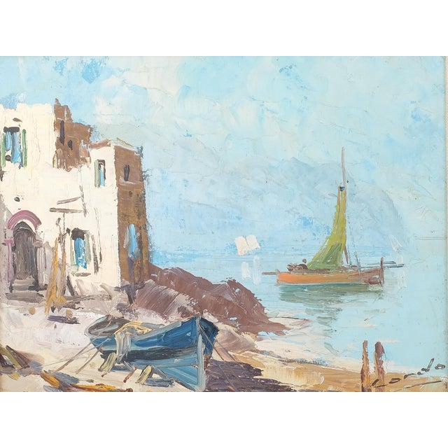 Beautiful Impressionist Seascape painting, in good overall condition.