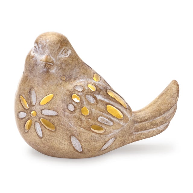 Kenneth Ludwig Chicago LED Bird Figurine (Set of 2) For Sale - Image 4 of 5
