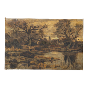 20th Century Belgian Landscape Painting
