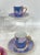 Pottery Barn Rare Complete 1990s Pottery Barn Japanese Iridescent Demitasse Set — 16 Pieces For Sale - Image 4 of 11