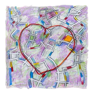 Domenick Capobianco Abstract Heart Mixed Media For Sale