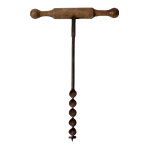 Antique Primitive T-Handle Drill Auger