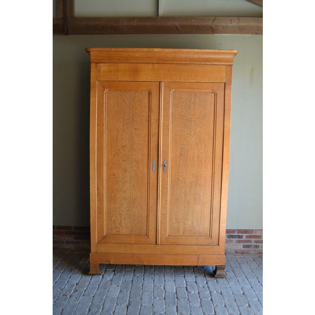 Antique Louis Philippe Oak Cabinet For Sale - Image 10 of 10