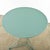 Turquoise French 19th Century Metal Bistro Table in New Powdercoat For Sale - Image 8 of 10