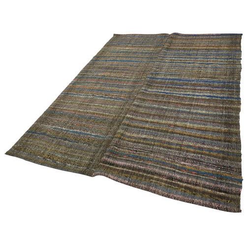 Vintage Turkish Flatweave Kilim Rug For Sale - Image 3 of 7