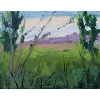 Contemporary Impressionist Style Plein Air Oil Painting For Sale