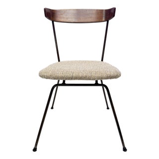 1950's Mid-Century Modern Clifford Pascoe Reupholstered Performance Fabric Accent Chair For Sale