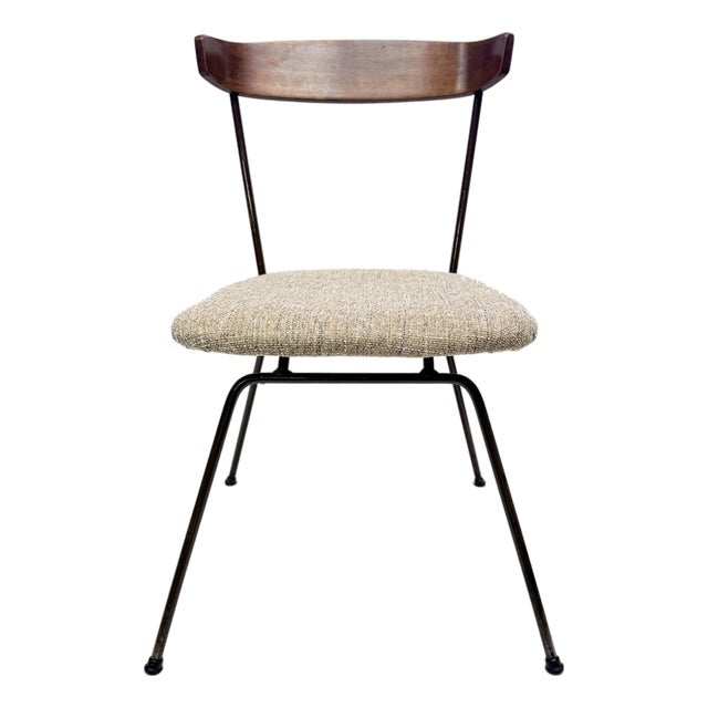 1950's Mid-Century Modern Clifford Pascoe Reupholstered Performance Fabric Accent Chair For Sale