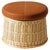 Hotte Rattan and Leather Pouf by Philippe Starck for Cassina For Sale - Image 9 of 9