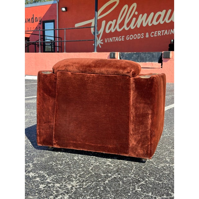 1970s Vintage 1970’s Faux Fur Club Chair For Sale - Image 5 of 12