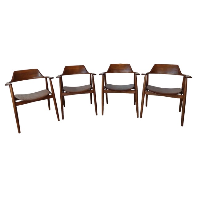 Chairs in Teak by Wilkhahn, 1950s, Set of 4 For Sale