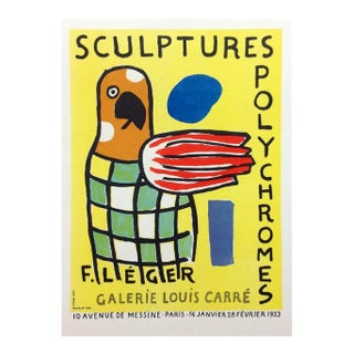 Fernand Leger Lithograph 33 Sculptures Polychromes Art in Posters 1959 For Sale