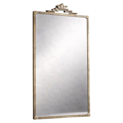 Swedish Modern Art Deco Pewter Mirror with Stylized Crest, 1930s For Sale - Image 9 of 9