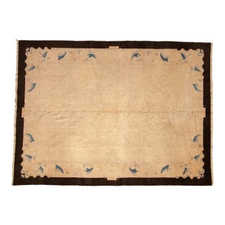 Antique Art Deco Carpet - 7'1" x 9'8" For Sale