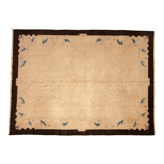 Antique Art Deco Carpet - 7'1" x 9'8" For Sale