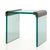 Pace Collection Tempered Glass and Bronze Waterfall Accent Table For Sale - Image 4 of 12
