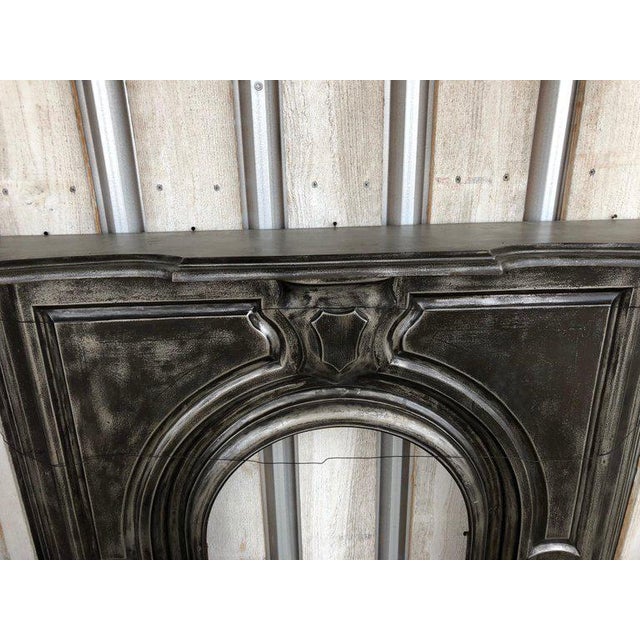19th Century Antique Cast Iron Fireplace Mantel Chairish