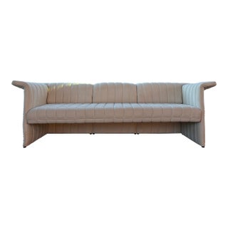Vintage Belgian Linen Sofa For Sale