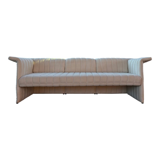 Vintage Belgian Linen Sofa For Sale