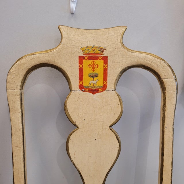 19th Century Baroque Chair Heraldic Emblem, Spain For Sale - Image 16 of 18