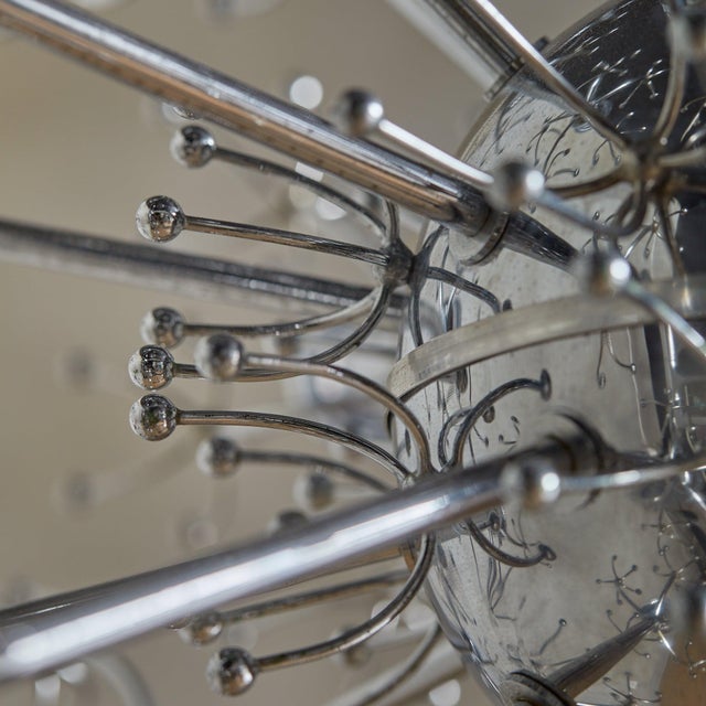 1960s 1960s Mid-Century Modern ‘Dandelion’ Chrome Sputnik Chandelier by Gaetano Sciolari For Sale - Image 5 of 8
