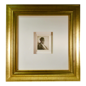 Rembrandt Van Rijn Bust Of A Man Wearing A High Cap, The Artist'S Father 1630 Original Print
