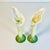 Hollywood Regency Vintage Boho Chic Hollywood Regency Trompe L’Oeil Calla Lily Candlestick Holders - A Pair. For Sale - Image 3 of 11