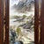 Four-Panel Rosewood Framed Porcelain Plaque Wall Screen, Ink Color Mountain Landscape, Chinoiserie Wall Art Set For Sale - Image 10 of 10