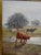 1960s Signed Rhede Oil on Canvas of a Country Landscape For Sale - Image 5 of 11