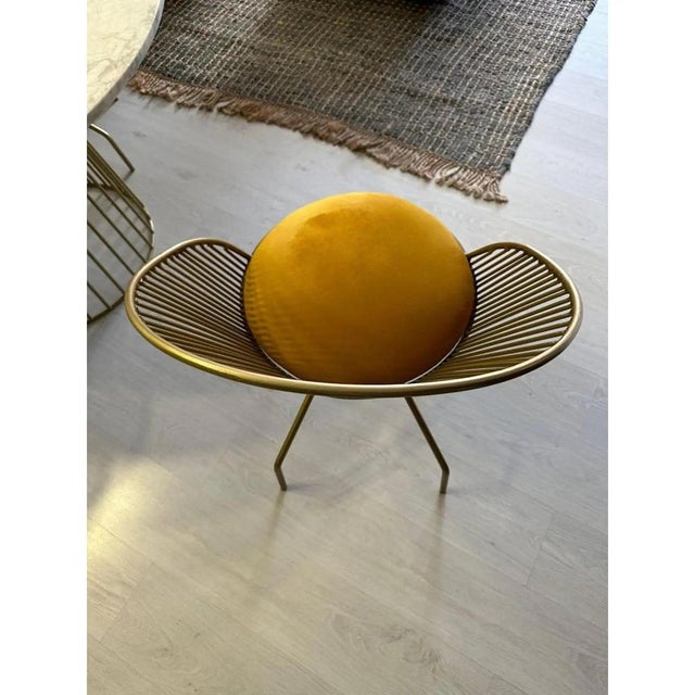 Cuet Collection Gold and Velvet Dining Chairs by Europa, Set of 6 For Sale - Image 12 of 14