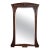 French Art Nouveau Carved Wood l Mantle Wall Mirror Glass Embossed For Sale