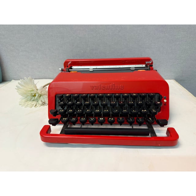 Vintage Olivetti Valentine Typewriter by Ettore Sottsass, Italy, 1970s, in Good conditions. Designed 1970 to 1979 This...
