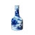 2010s Chinese Blue White Porcelain Small Mouth Scenery Theme Vase For Sale - Image 5 of 6
