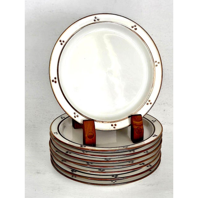 Mid-Century Modern Vintage Dansk Bistro Frederiksborg Salad/Luncheon Plates, 8 Pieces For Sale - Image 3 of 8