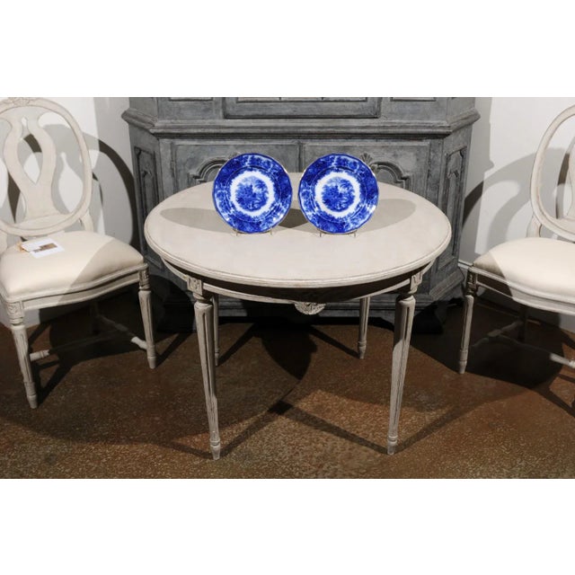 Antique English Burgess & Leigh Middleport Plate with Flow Blue Nonpareil Pattern For Sale - Image 10 of 13