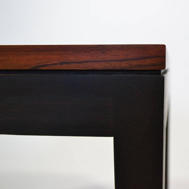 Black Rosewood Side Table by Knoll For Sale - Image 8 of 10