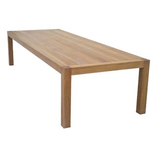 Parsons Table with Classic Limed Oak Finish, Built to Order For Sale