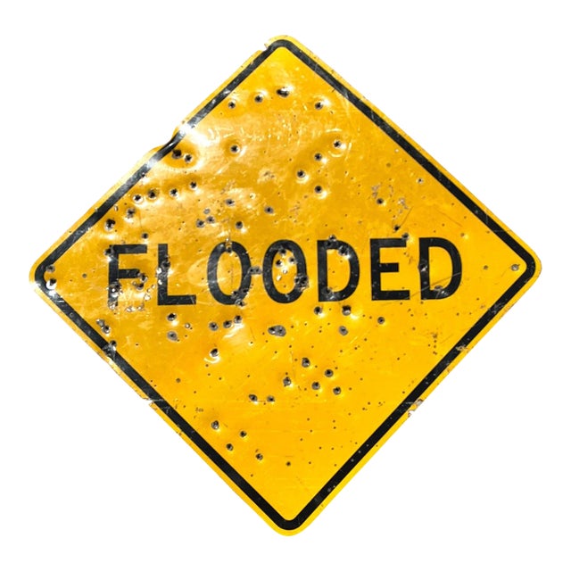 Vintage Bullet Flooded Sign For Sale