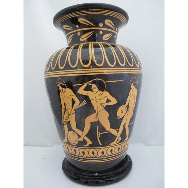 Contemporary Connie Kiener Contemporary Greek Roman Style Stamnos Pacific Nw Pottery Vase For Sale - Image 3 of 14