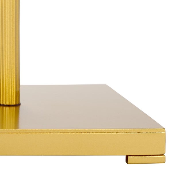 Early 21st Century Paku Square Side Table in Gold / Mirror For Sale - Image 5 of 7